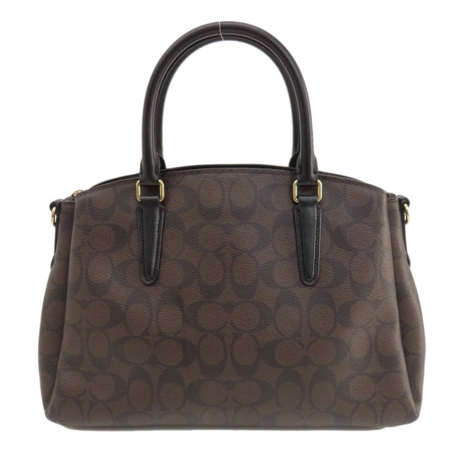 COACH コーチ F29683 シグネチャー 2WAY ハンドバッグ PVC/レザー