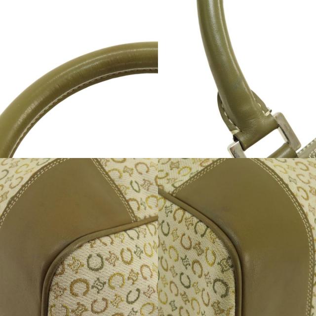 CELINE セリーヌ Cマカダム ボストンバッグ キャンバス レディース 