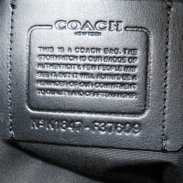 COACH コーチ F37609 ロゴ ショルダーバッグ ナイロンキャンバス  