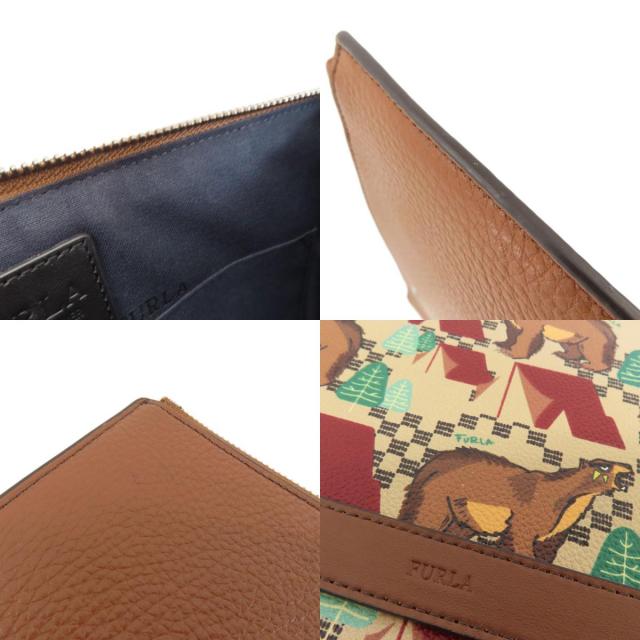 Furla フルラ アニマルモチーフ クラッチバッグ レザー