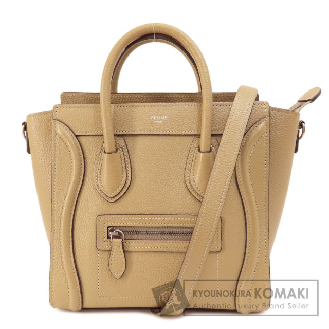 CELINE セリーヌ ラゲージナノ ハンドバッグ カーフ レディース 
