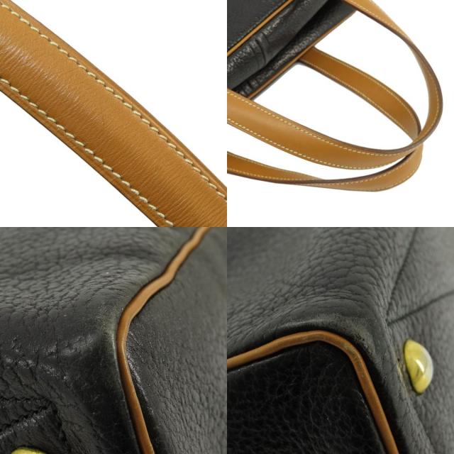 HERMES エルメス ヴィクトリア43 黒 ブラック ゴールド金具