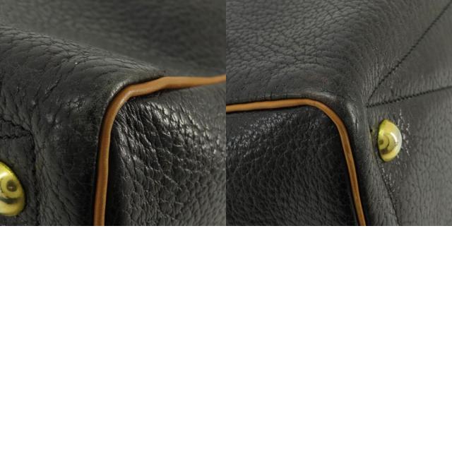 HERMES エルメス ヴィクトリア43 黒 ブラック ゴールド金具 トート