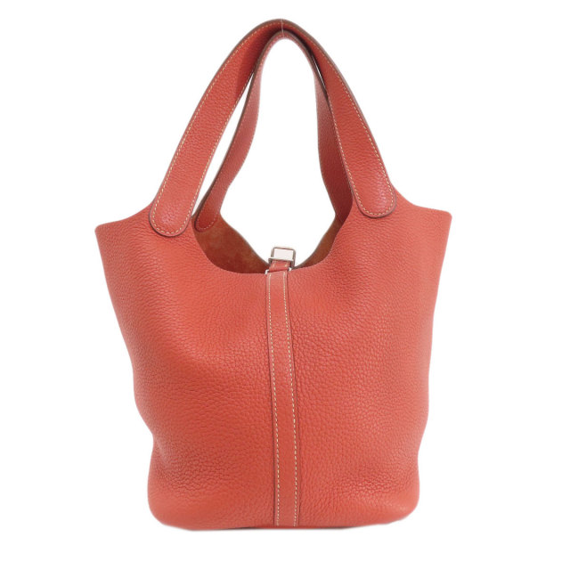 HERMES エルメス ピコタンロックMM サンギーヌ シルバー金具 