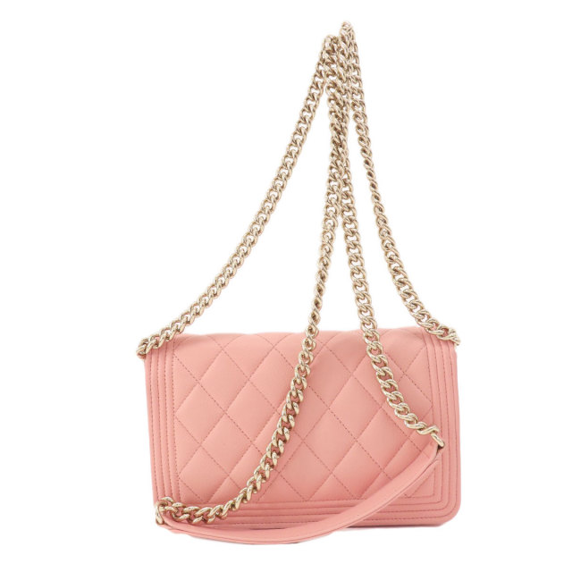 CHANEL シャネル ボーイシャネル ゴールド金具 長財布（小銭入れあり  