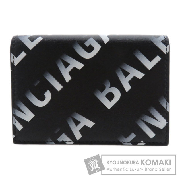 バレンシアガ 二つ折り財布（小銭入れあり） ロゴモチーフ ミニウォレット 三つ折り