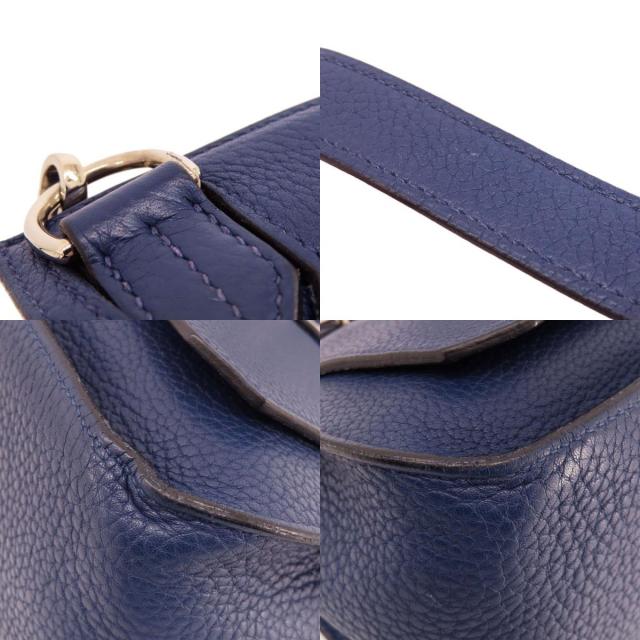 HERMES エルメス ジプシエール28 ブルーニュイ シルバー金具
