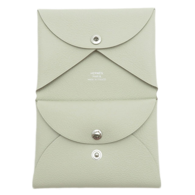 新品HERMES エルメス　カルヴィデュオ　ノアール　シェーブル　カード小銭入れ HERMES（エルメス） コインケース カルヴィデュオ CALVI DUO エプソン