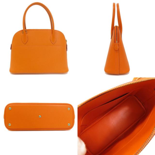 HERMES エルメス ボリード27 オレンジ ゴールド金具 ハンドバッグ 