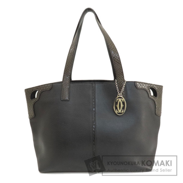 正規品 美品 カルティエ マルチェロ ハンド バッグ 甘く 鞄 黒 【KT10035】 