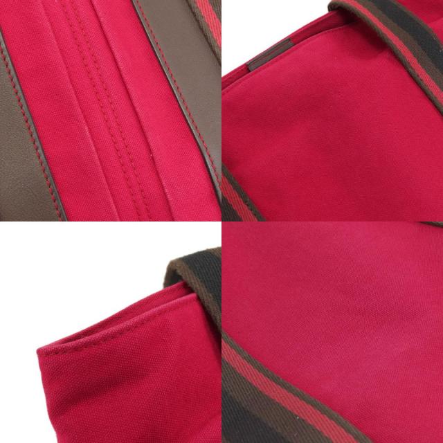 HERMES エルメス トロカホリゾンタルMM トートバッグ キャンバス  