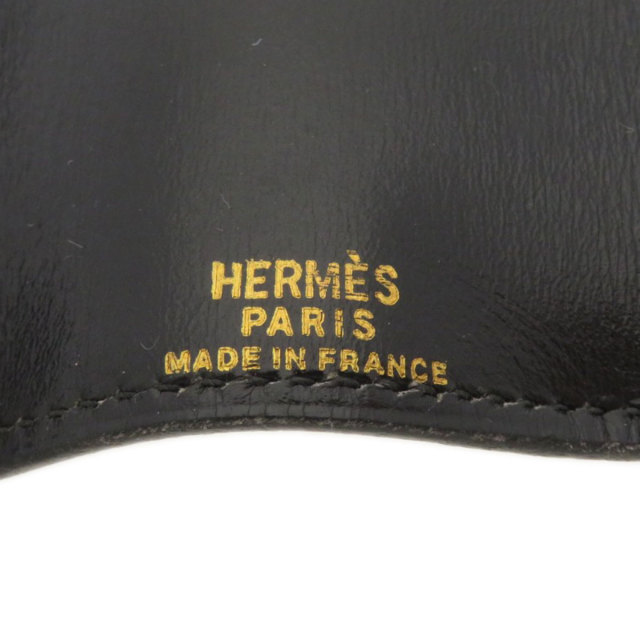 HERMES エルメス ヴィンテージ ブラック 黒 キーケース カーフ