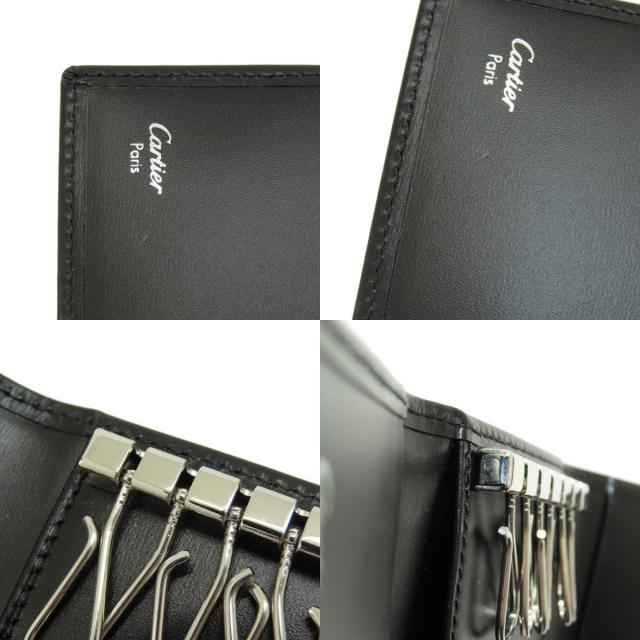 カルティエ 6連キーケース マスト ドゥ カルティエ L3000579 ブラック  