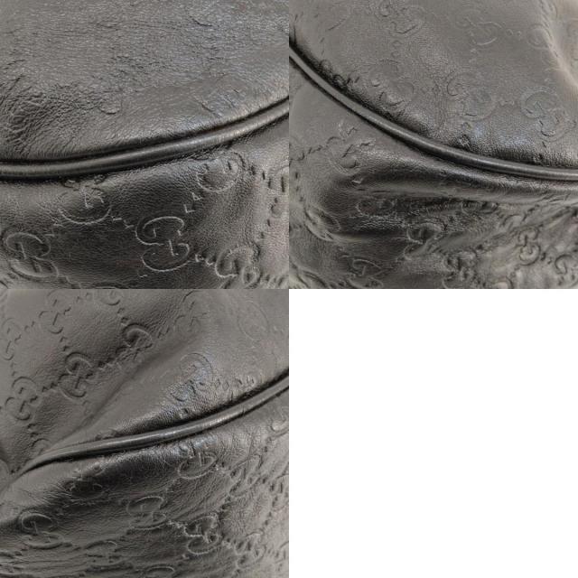 美品　グッチ ショルダーバッグ GG シマ　シルバー　ワンショルダー　レザー GUCCI グッチ 364843 GGシマ ワンショルダー ショルダーバッグ レザー