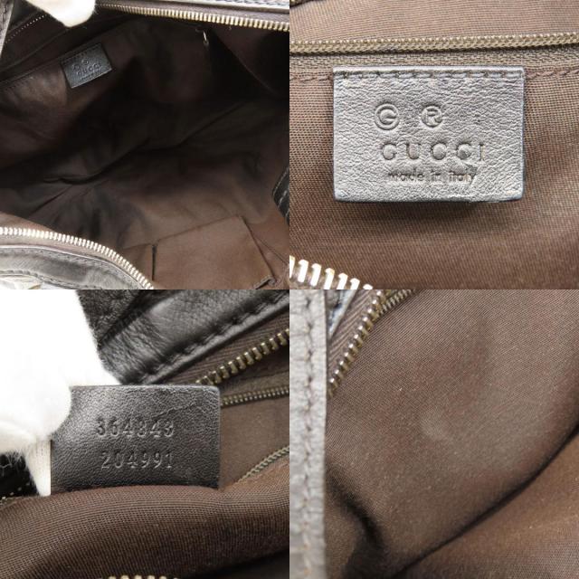美品　グッチ ショルダーバッグ GG シマ　シルバー　ワンショルダー　レザー GUCCI グッチ 364843 GGシマ ワンショルダー ショルダーバッグ レザー