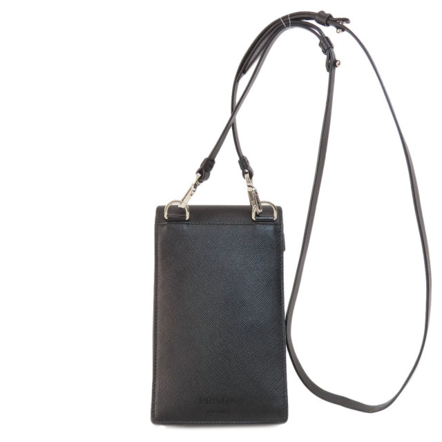 PRADA プラダ ロゴ サフィアーノ ショルダーバッグ レザー レディース 