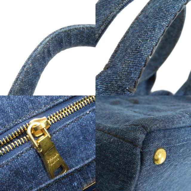 PRADA プラダ B1877B カナパ トートバッグ デニム レディース 