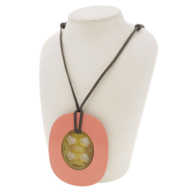 HERMES エルメス リフト GM ネックレス バッファローホーン レディース 