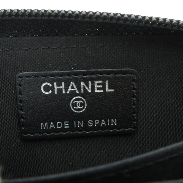 CHANEL BOY CHANEL カードケース キャビアスキン CCロゴ BOY CHANEL シャネル カードケース ボーイシャネル フラップ