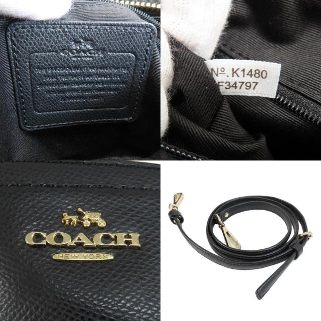 COACH コーチ F34797 ロゴ 2WAY ハンドバッグ レザー レディース