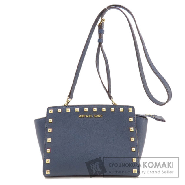 Michael Kors マイケルコース スタッズ ショルダーバッグ レザー  