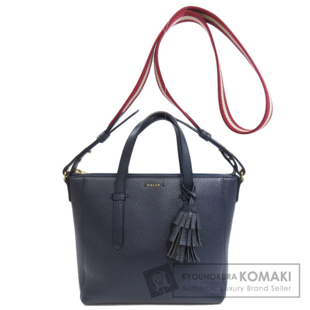 BALLY バリー バリーストライプ 2WAY トートバッグ レザー レディース 