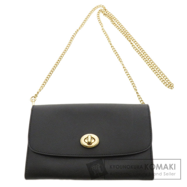 COACH コーチ F33390 チェーンウォレット ショルダーバッグ レザー  