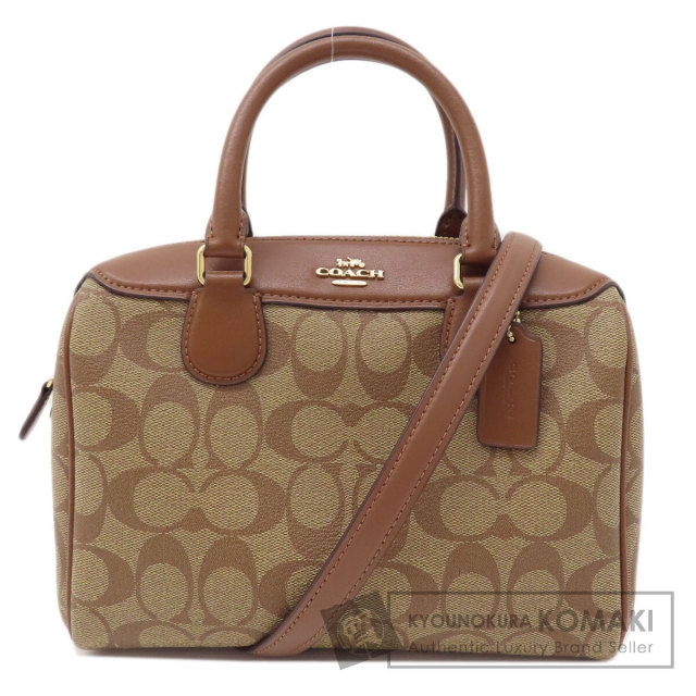 COACH コーチ F32203 ミニボストン シグネチャー 2WAY ボストンバッグ 