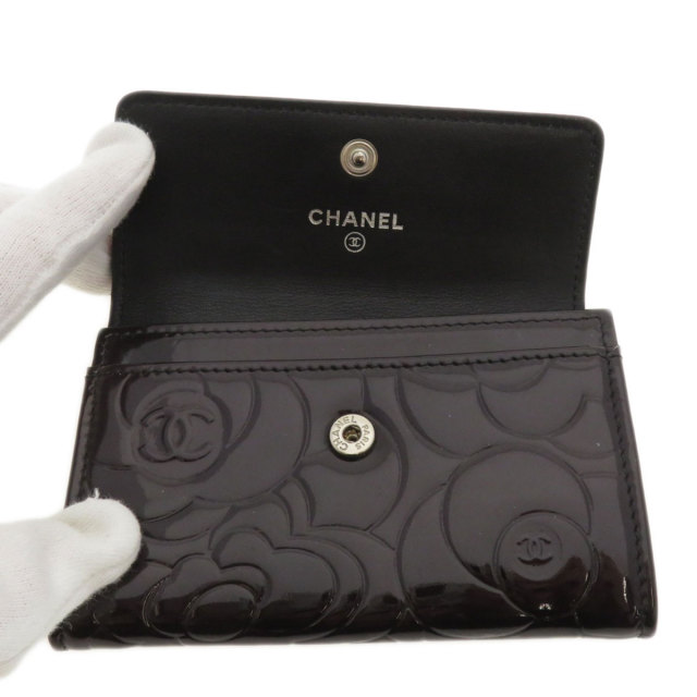 CHANEL シャネル カードケース ココマーク コインケース パテント 
