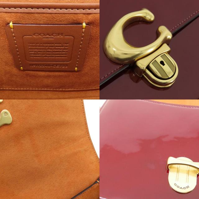 COACH コーチ CE723 ストゥディオ ショルダーバッグ エナメル レディース