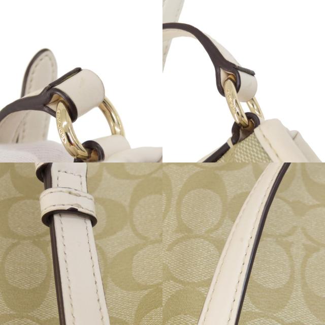 COACH コーチ F58297 シグネチャー ショルダーバッグ PVC/レザー  