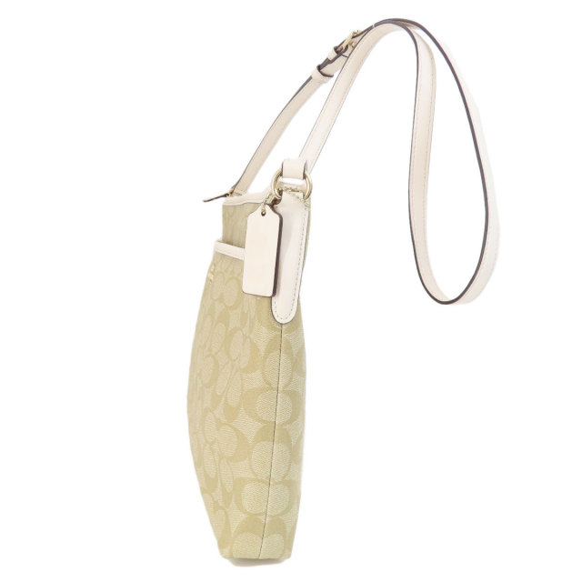 COACH コーチ F58297 シグネチャー ショルダーバッグ PVC/レザー  