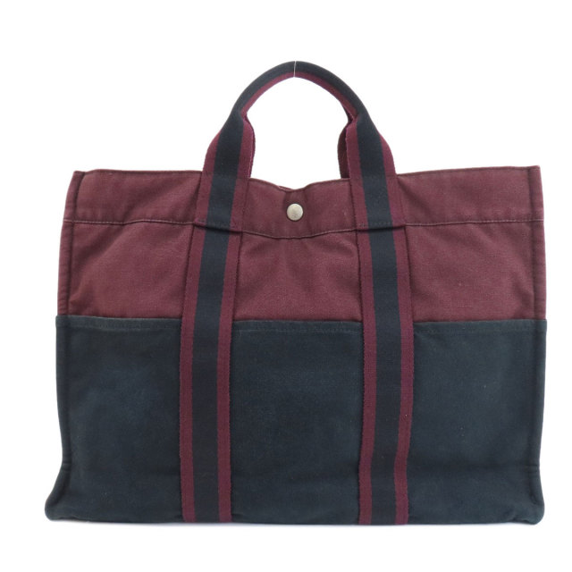 HERMES エルメス サックフールトゥMM トートバッグ キャンバス レディース 