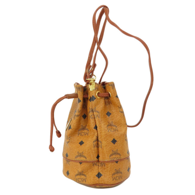 MCM エムシーエム ロゴ 巾着ショルダー ショルダーバッグ PVC レディース 