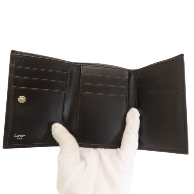 CARTIER カルティエ 3つ折り札入れ 二つ折り財布（小銭入れなし  