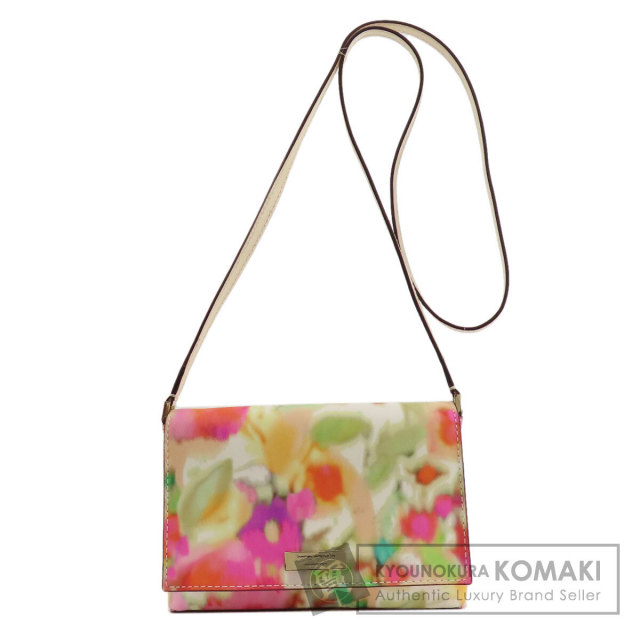 PRADA プラダ フラワーモチーフ ショルダーバッグ PVC