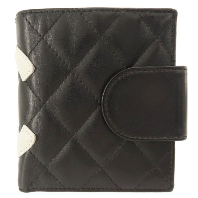 CHANEL シャネル カンボンライン シルバー金具 二つ折り財布（小銭入れ 
