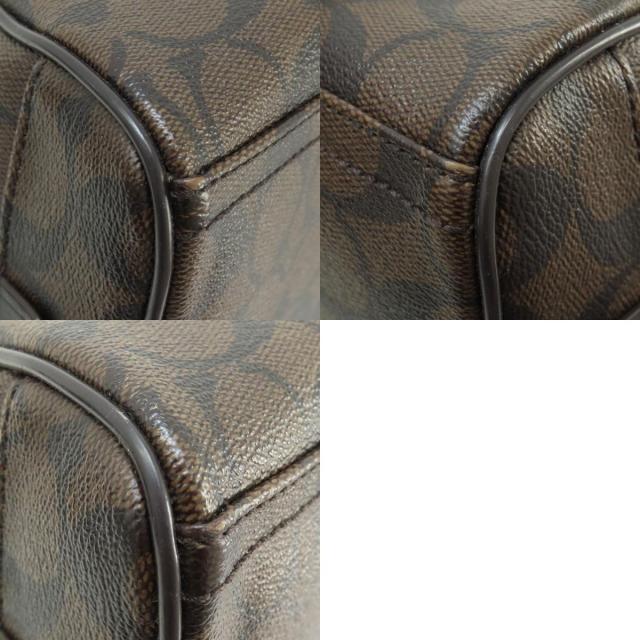 COACH コーチ F93310 シグネチャー セカンドバッグ PVC レディース  