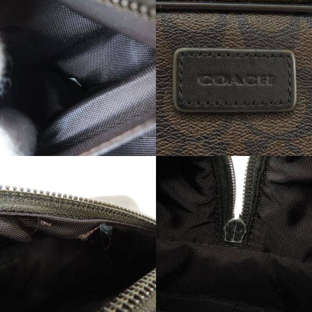 COACH コーチ F93310 シグネチャー セカンドバッグ PVC レディース  