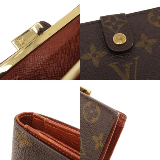 美品✨️ルイヴィトン　モノグラム　ヴィエノワ　二つ折り財布　財布　コンパクト 美品 ルイヴィトン ヴィエノワ モノグラム 二つ折り財布 ブラウン
