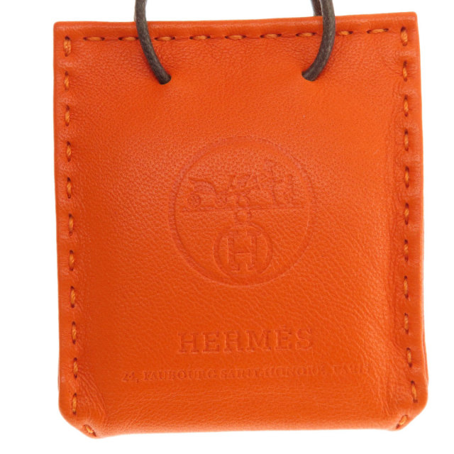 HERMES エルメス サックオランジュ フー キーホルダー アニューミロ  