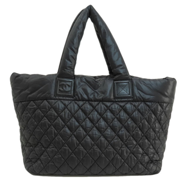 CHANEL シャネル コココクーン シルバー金具 トートバッグ ナイロン 