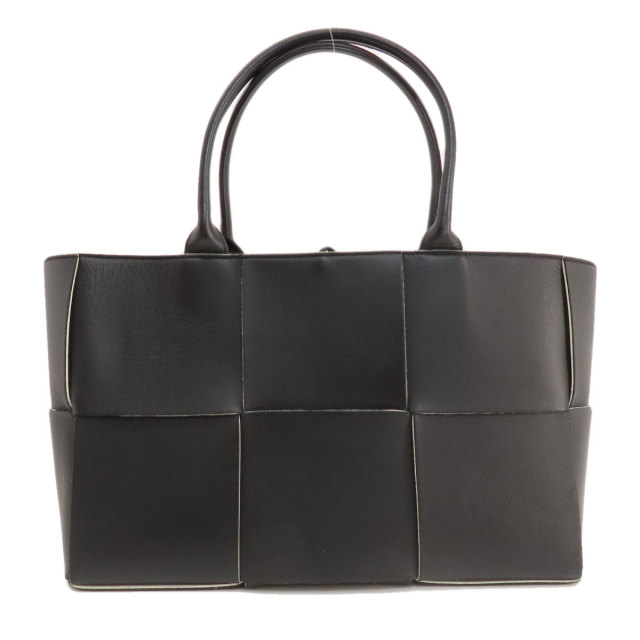 BOTTEGA VENETA◇ハンドバッグ/レザー/BLK（ボッテガヴェネタ BOTTEGA 