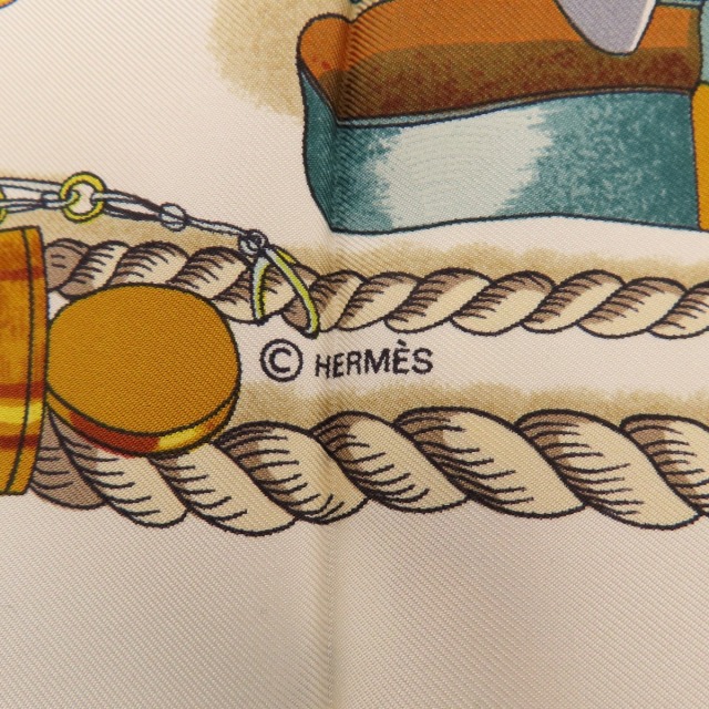 エルメス カレ90 蒸気船 シルク スカーフ LEDOUX（HERMES エルメス  