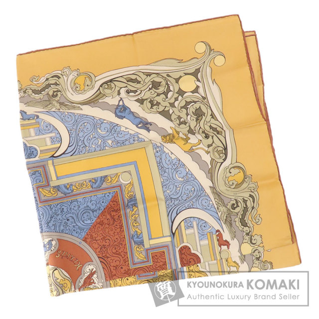 HERMES エルメス カレ90 ANIMAUX SOLAIRES 太陽の動物たち スカーフ  