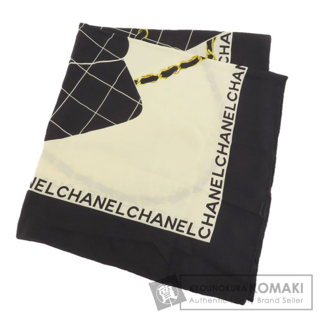 CHANEL シャネル マトラッセ バッグモチーフ スカーフ シルク レディース