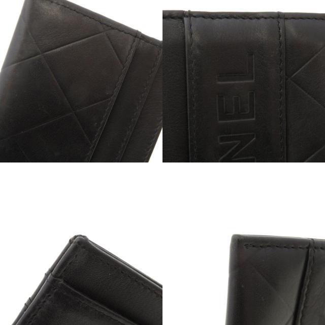 CHANEL シャネル ロゴモチーフ カードケース ラムスキン