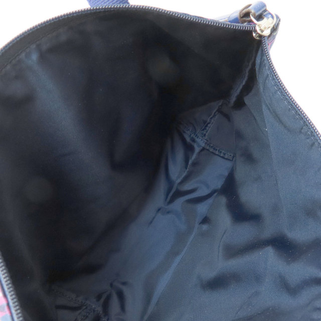 COACH コーチ シグネチャー チェック柄 ハンドバッグ ナイロン