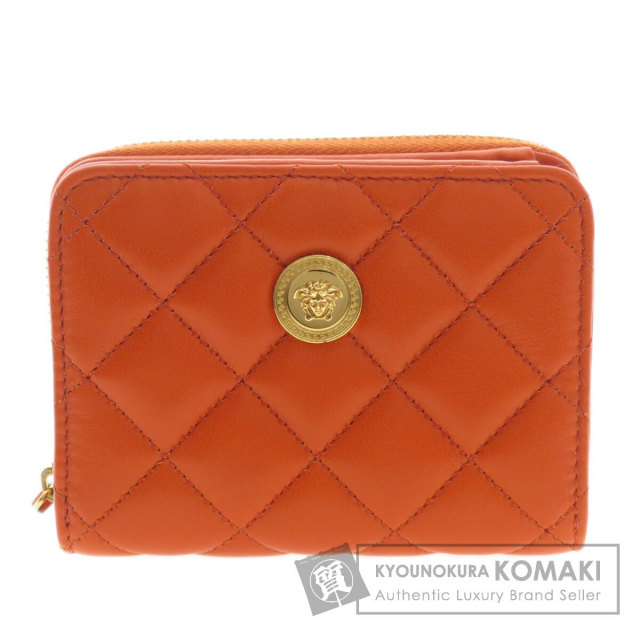 ヴェルサーチ 二つ折り財布（小銭入れあり） ロゴ金具