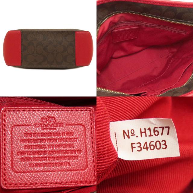 COACH コーチ F34603 シグネチャー トートバッグ PVC レディース